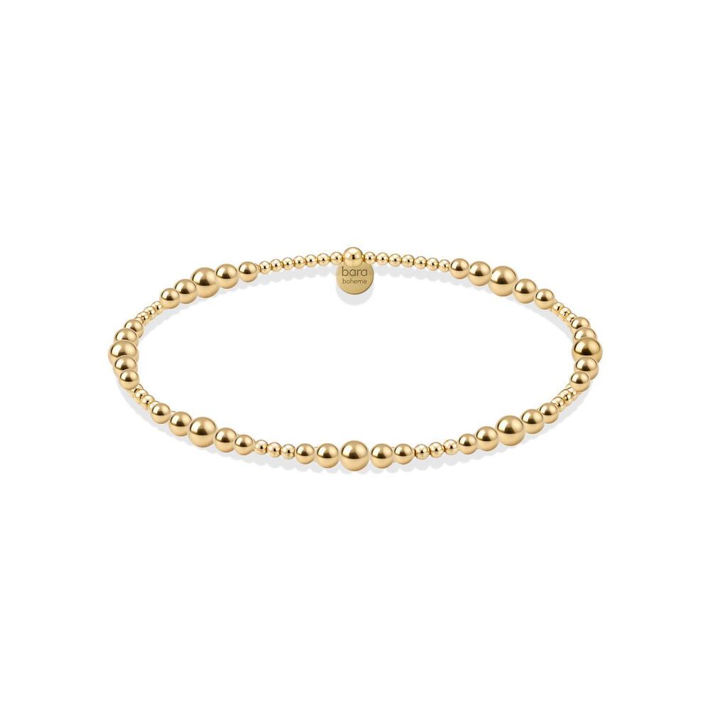 NEW BARA BOHEME women's janelle beaded bracelet in gold